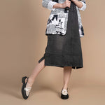 Palinted Black / Ivory Raffia S25