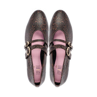 Panda Chocolate Embossed Leather F26