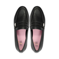 Pia Black Grainy Leather F26
