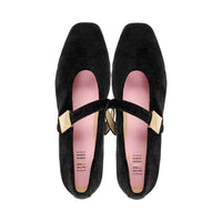 Risel Black Striped Velvet F26