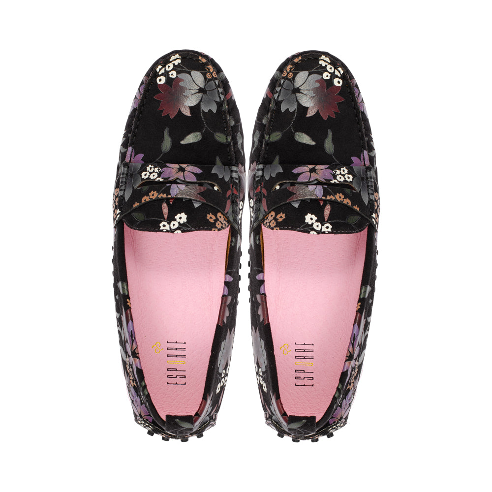 Riv Black Multi Floral Print F26