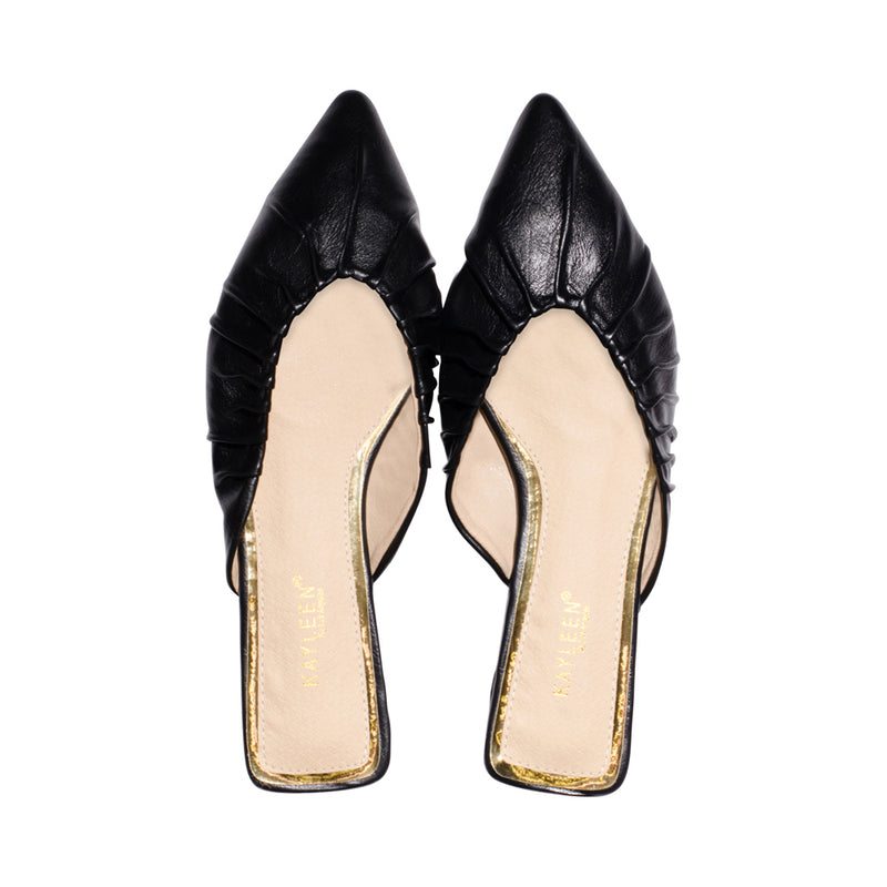 Caralyn Black Faux Leather